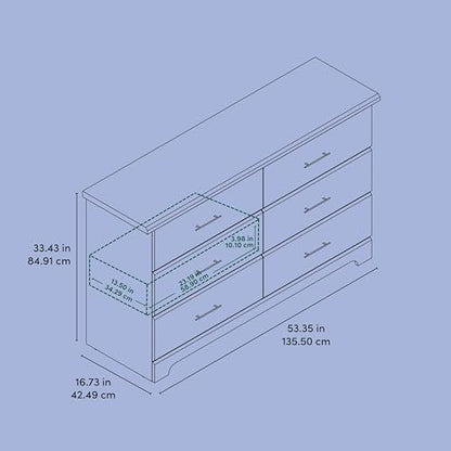 Brookside 6 Drawer Dresser, Driftwood, view 4