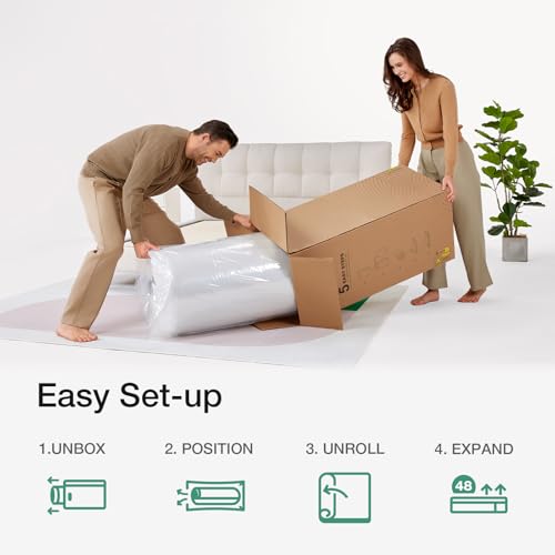 8 Inch Full Size Mattress, Foam and Spring Hybrid Full Mattress, Medium Support, view 6