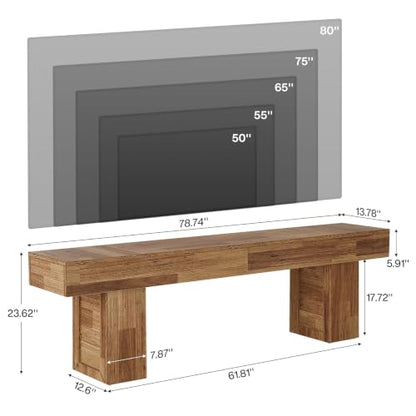 78.4-Inch Farmhouse TV Stand for 65/75/80-Inch TV, view 3