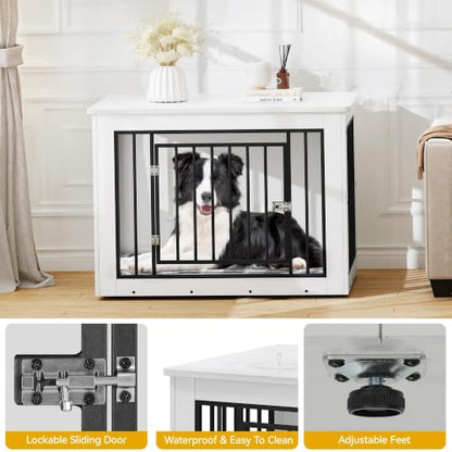 38 Inch Dog Crate Furniture for Medium and Large Dogs, view 6