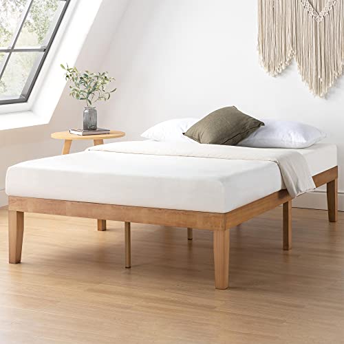 Naturalista Classic 16 Inch Solid Wood Platform Bed with Wooden Slats, view 2