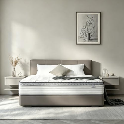 12 Inch Queen Mattress in a Box, Medium Firm Hybrid with Pocket Springs, view 2