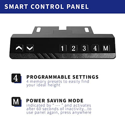VIVO Electric Height Adjustable 83 x 60 inch Corner Stand Up Desk, 2 White Solid Table Tops, White Frame, Memory Controller, L-Shaped Workstation, 3E Series, DESK-KIT-3E8W