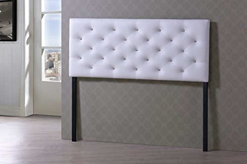 Viviana Modern & Contemporary Faux Leather Upholstered Button Tufted Headboard, view 2