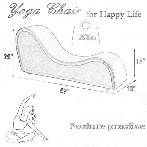 Red Ergonomic Curved Chaise Lounge Chair for Relaxing, view 3