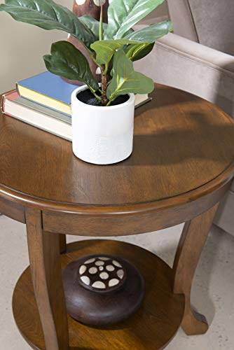 Powell Sabine Hazelnut Modern Classic Side Table