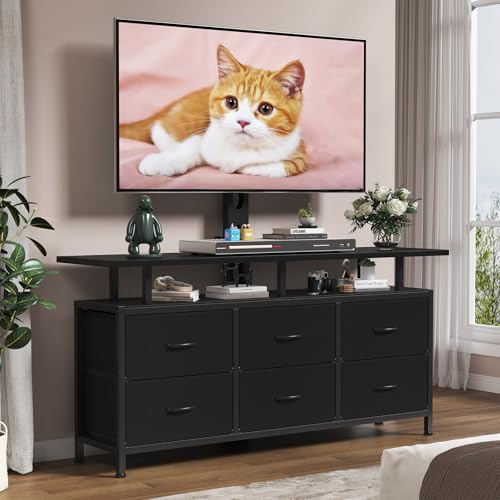Black TV Stand with Mount for 32/45/55/60/65/75 inch TVs, view 8