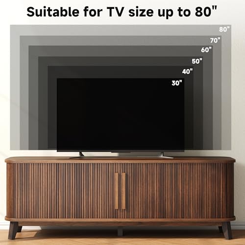 66" TV Stand for TVs up to 80 Inch, view 5