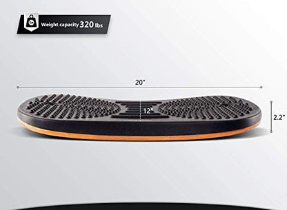Standing Desk Mat Balance Board, Obsidian Black, view 4
