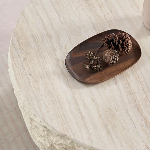 Fiberglass round imitation stone coffee table, view 5