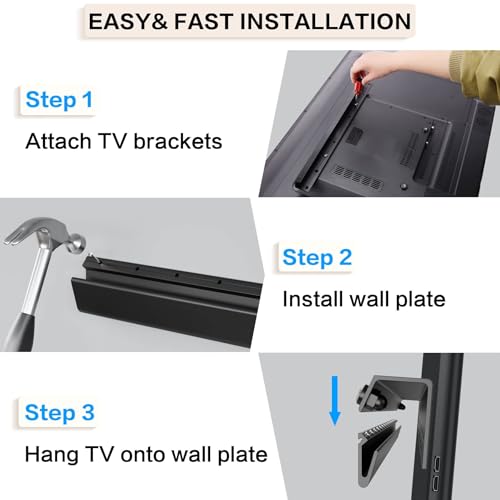 No Drill Drywall TV Mount, view 5