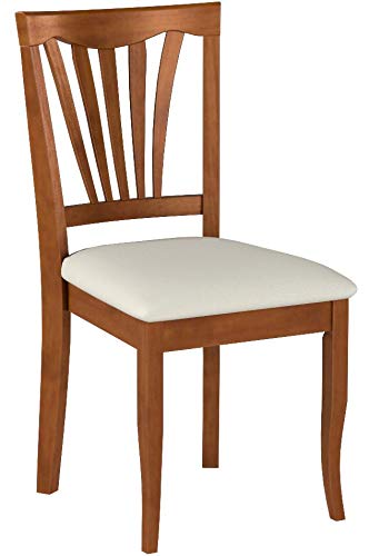 Avon 36" Linen Dining Chairs in Saddle Brown (Set of 2)