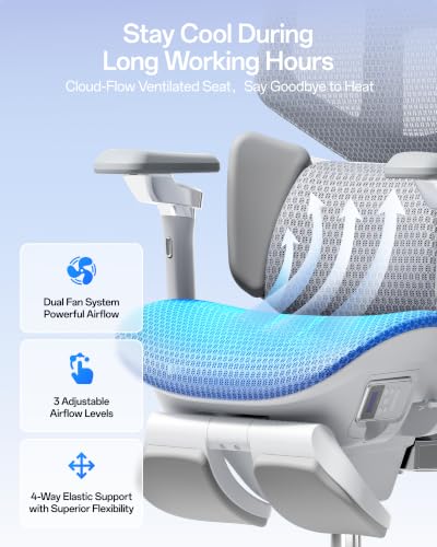 X7 Smart Ergonomic Chair, Office Chair, with Fully Automated Lumbar Tracking, view 7