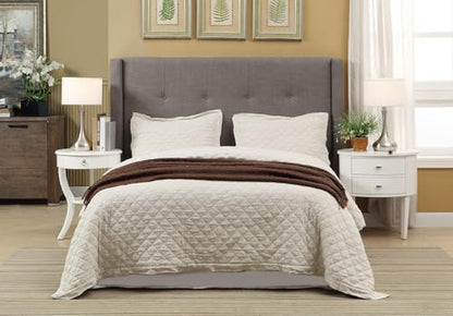 Solid Wood Footboard-Storage Bed, King, Madeleine - Dolphin Linen