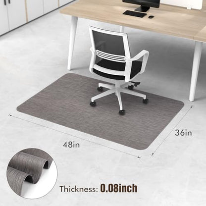 Office Chair Mat for Hardwood Floors, Anti-Slip PVC, 36 x 48 Inch, view 3
