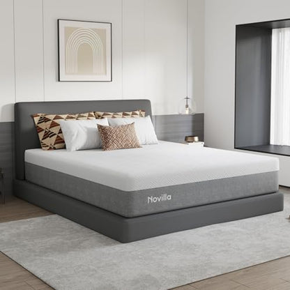 Bliss Mattress King Size, 14 Inch Gel King Memory Foam Mattress, view 3