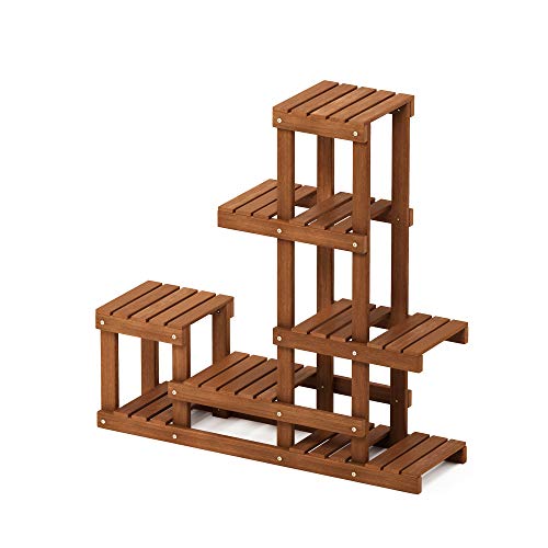 FG18451 Tioman Hardwood Patio Furniture Outdoor Flower Stand in Teak Oil, Natural