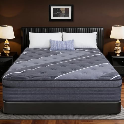 Full Mattress 12 Inch, Hotel Style Luxury Hybrid Mattress in a Box, view 2
