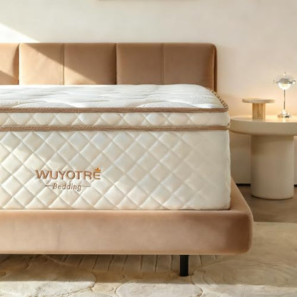 Queen Size Mattress, 10 Inch Hybrid Pocket Spring Mattress in a Box, view 2