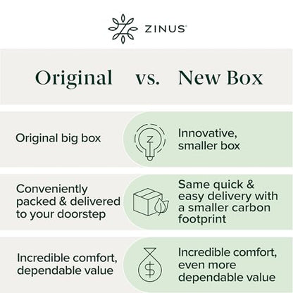 Zinus 12 Inch King Cooling Essential Memory Foam Mattress, Medium Feel, view 7