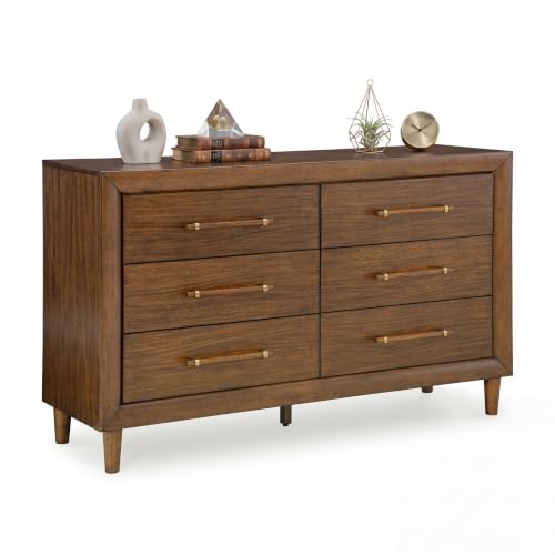 Signature Design by Ashley Mid Century Modern 6 Drawer Dresser for Bedroom, view 2