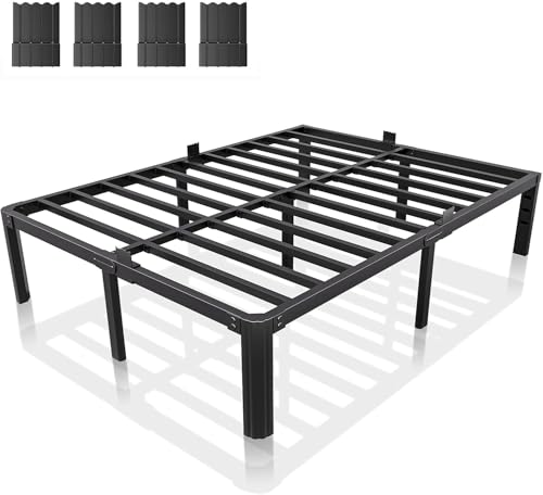 Full Metal Bed Frame 14 Inch, Heavy Duty Platform, No Box Spring Needed, view 2