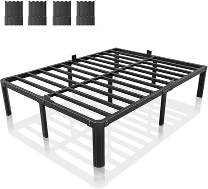 Full Metal Bed Frame 14 Inch, Heavy Duty Platform, No Box Spring Needed, view 2