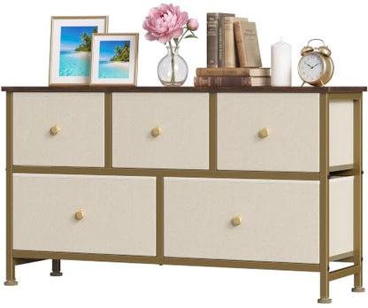 5 Drawer Dresser for Bedroom, Fabric Storage Drawer Unit, view 2