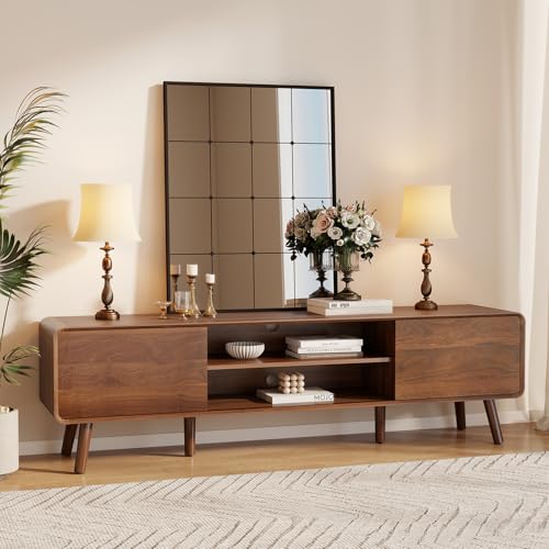 70" Mid Century Modern TV Stand for Tvs up to 80", view 7