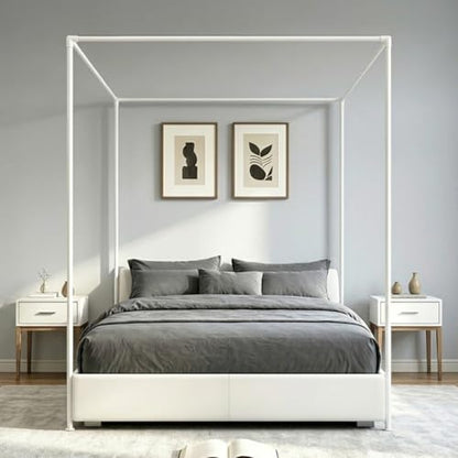 Canopy Bed Frame Queen Size Bed, view 6