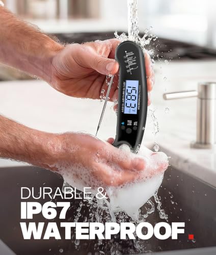 Instant Read Meat Thermometer Digital, 1-2 Sec, Cooking, Food, BBQ, view 6