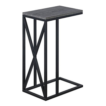Tucson C End Table, Weathered Gray / Black