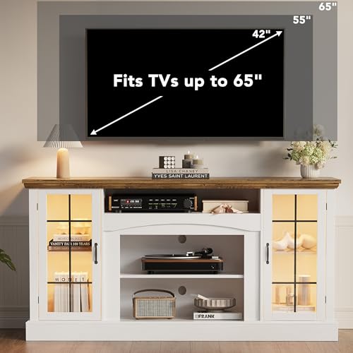58" Farmhouse TV Stand for 65 Inch TV, view 6