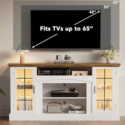 58" Farmhouse TV Stand for 65 Inch TV, view 6