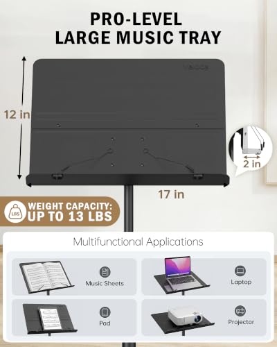 Professional Portable Sheet Music Stand, view 3