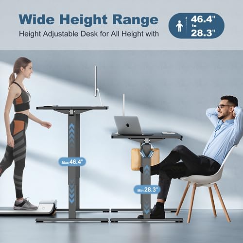 40 Inch Electric Standing Desk, Memory Adjustable Home Office Desk, view 5