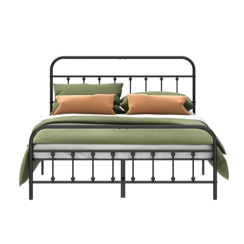 Kujielan Metal Bed Frame Full Size,Easy to Assemble,Black, view 2