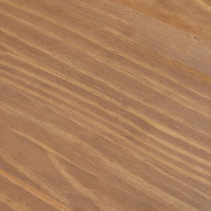 Cross Leg Rectangular Coffee Table, 48 Inch Wood Coffee Table for Living Room, Modern Center Table, Cocktail Table, Pecan