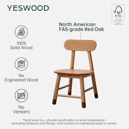 Solid Oak Dining Height Adjustable Dining Chair, view 6