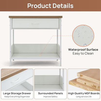 Multi-Functional Dog Bed End Table with Storage Drawer, view 5
