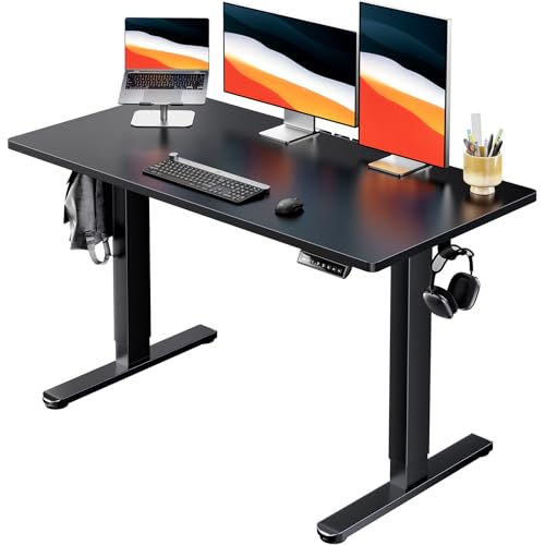 Electric Standing Desk, Whole Piece Desktop, Adjustable Height Computer Desk, view 2
