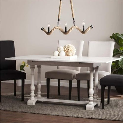 SEI Furniture Edenderry Farmhouse Folding Console Dining Table