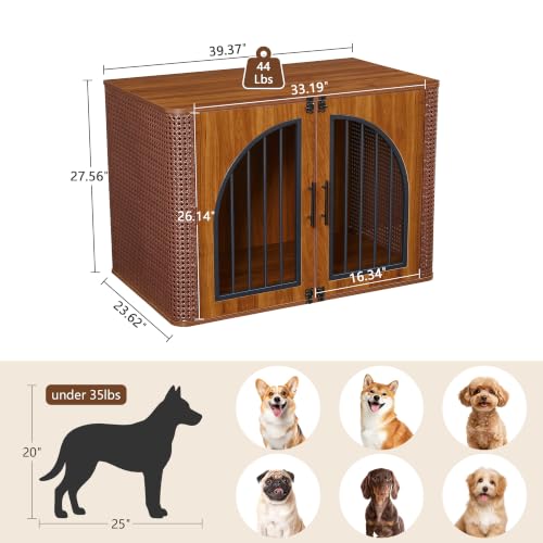 39" Large Dog Crate Furniture, view 3