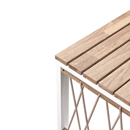 SEI Outdoor Patio Furniture - Wallmond Outdoor Cocktail Table - Transitional Design Natural Solid Wood - Ideal for Patio, Backyard (OD1140700)