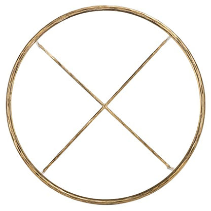 SAFAVIEH Couture Home Collection Jessa Brass Metal/Tempered Glass Top Round Coffee Table (Fully Assembled)