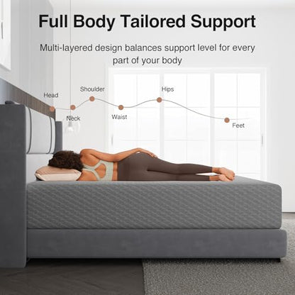 14 inch King Size Mattress, Cooling Memory Foam Mattress King, view 7