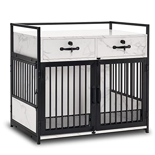 30" Furniture Style Dog Crate, Wooden Pet Crate End Table, view 2