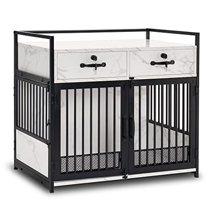 30" Furniture Style Dog Crate, Wooden Pet Crate End Table, view 2
