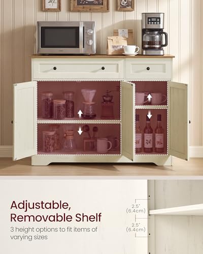 Buffet Cabinet, Sideboard, 3 Doors, 42.1 x 15.8 x 31.8 Inches, view 5