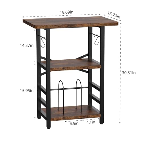 Record Player Stand with Extended Desktop, view 3